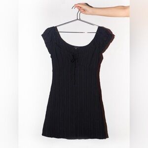 SOLD Cotton Candy LA Off Shoulder Tie Front Mini Dress